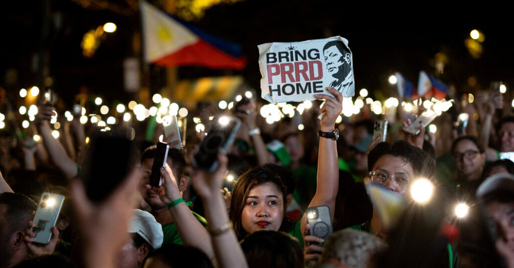 Detained in The Hague, Duterte Pursues a Political Comeback at Home