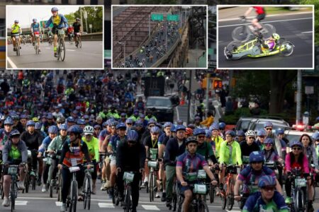 Five Boro Bike Tour takes thousands of bicyclists through NYC’s main thoroughfares