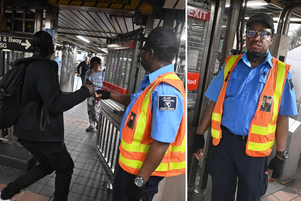 Exclusive | $100-an-hour subway guards are holding doors open for fare beaters, sleeping on the job