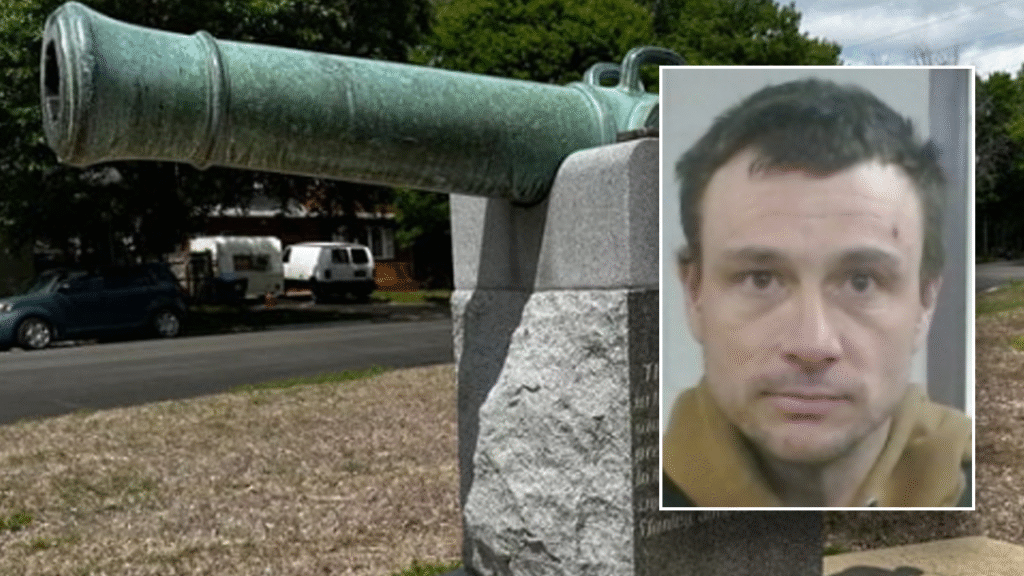 Kansas man allegedly stole rare, historic 800-pound cannon from park for drug money: report