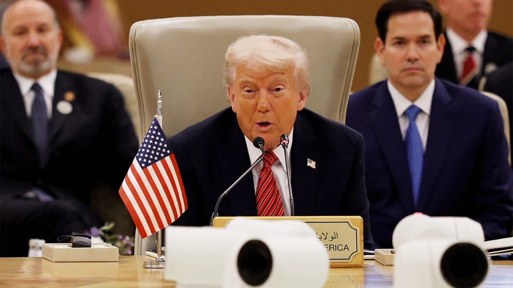 Trump, speaking in Saudi Arabia, says he wants Iran deal, will add more countries to Abraham Accords