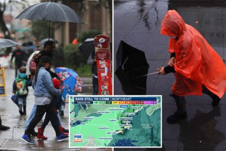 Rare May nor’easter brings cool wind and rain ahead of Memorial Day weekend