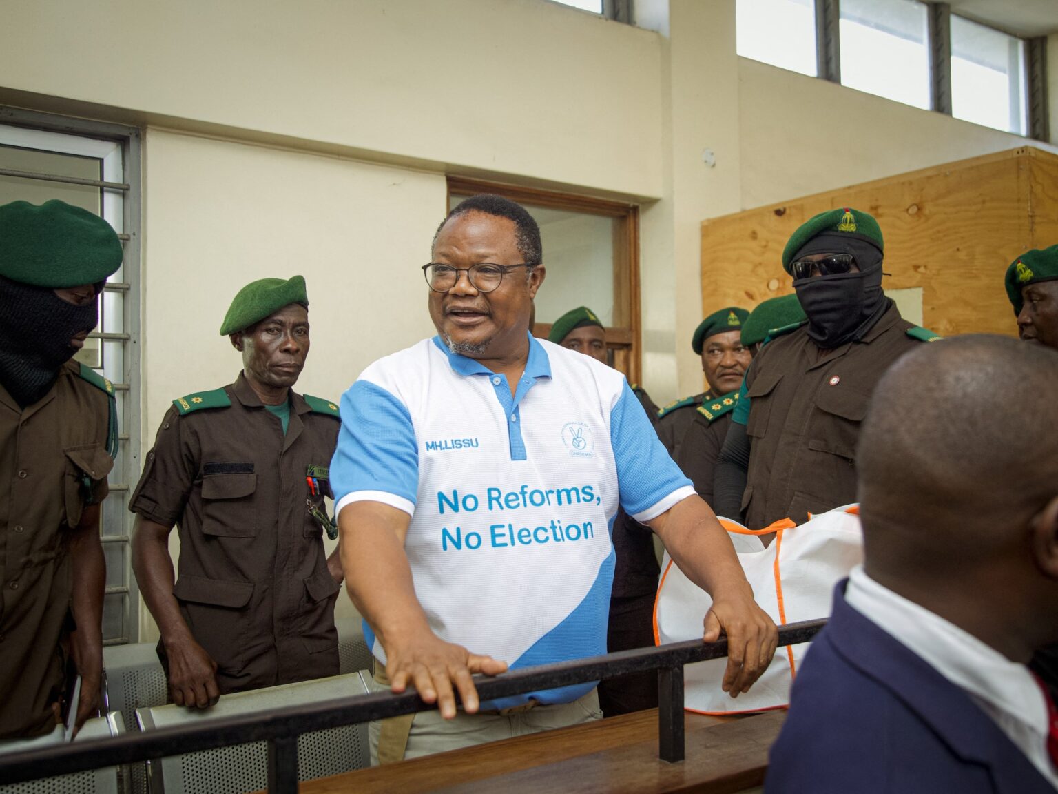 Tanzanian opposition leader makes defiant appearance at treason trial