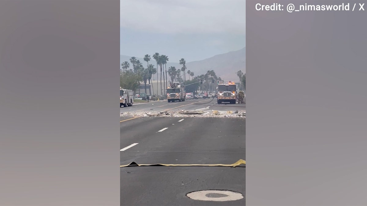 Apparent explosion rock downtown Palm Springs