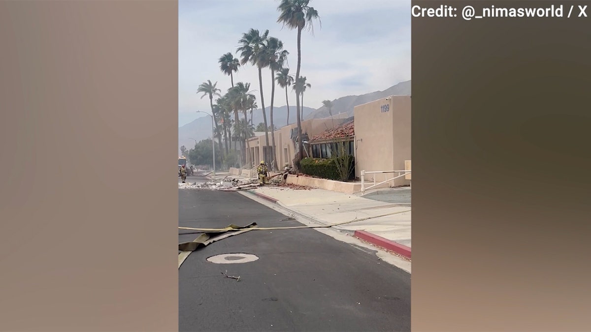 Apparent explosion rock downtown Palm Springs