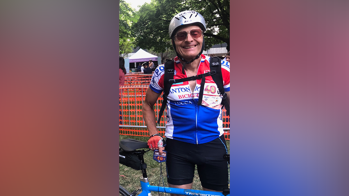 Dr. Dennis Smith in bike outfit