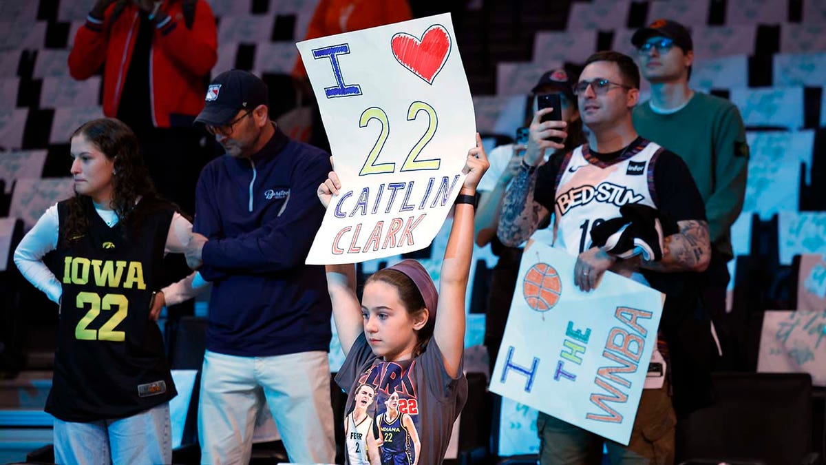 Caitlin Clark fans in the stands
