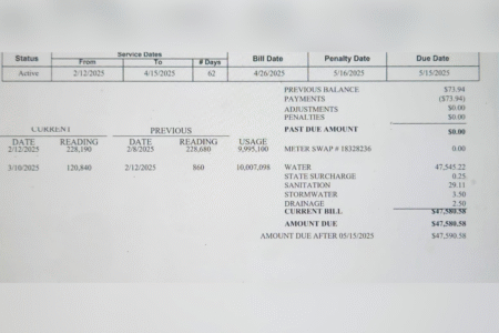 Millennial Man Opens Water Bill, Discovers He Owes $47,590