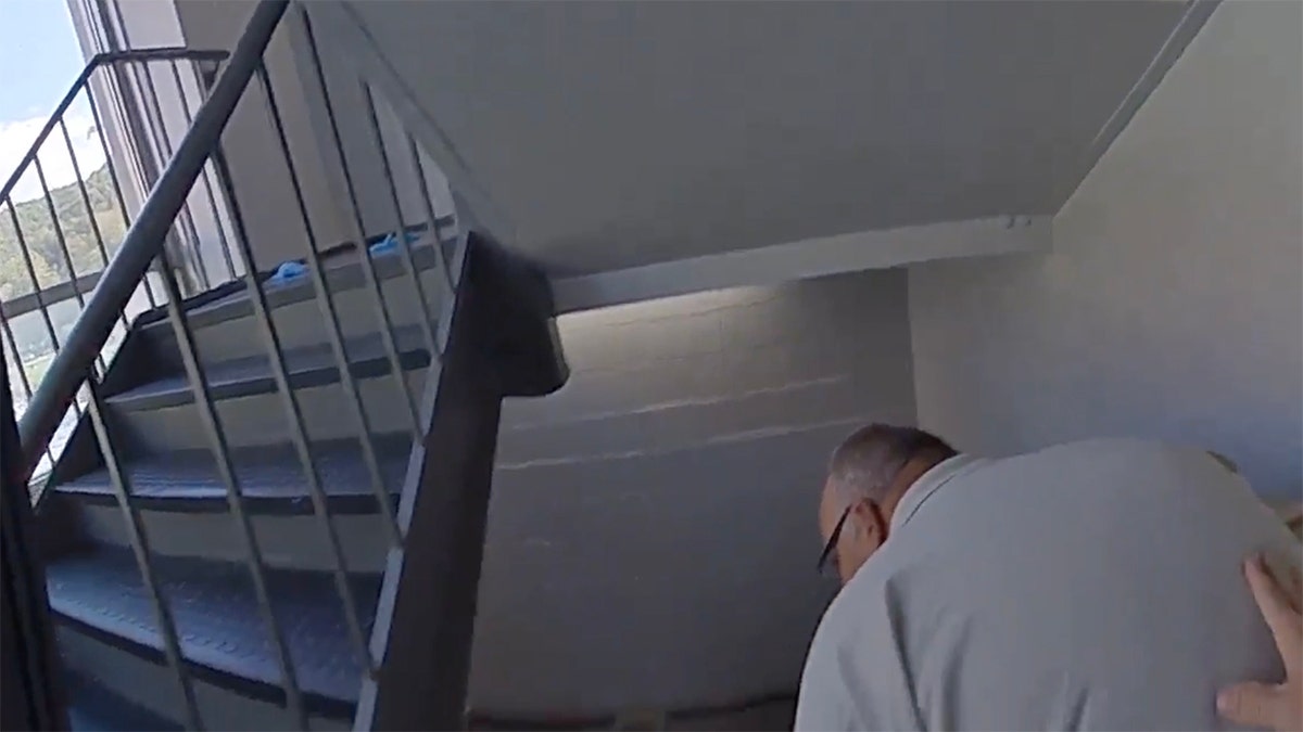 mickey stines stairwell letcher county kentucky courthouse