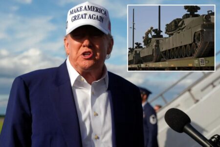 Trump says US wants to make tanks, not T-shirts