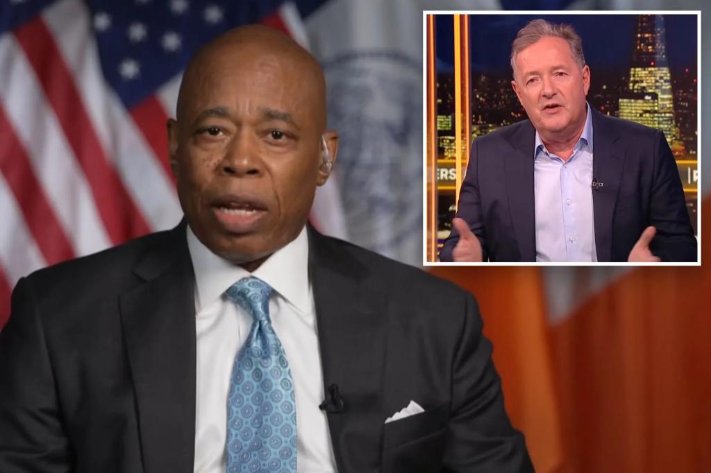 Eric Adams gets defensive about not joining Republican Party in fiery Piers Morgan interview — ahead of DC meeting with Trump