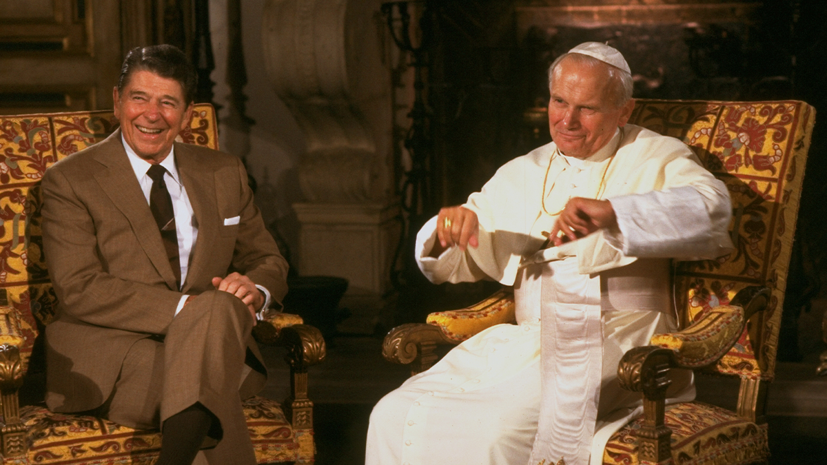 Ronald Reagan and Pope John Paul II