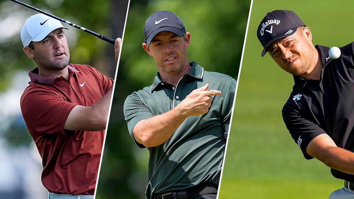 Scottie Scheffler, Rory McIlroy, Xander Schauffele