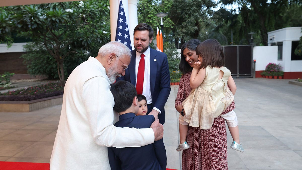 Vance family meets Modi
