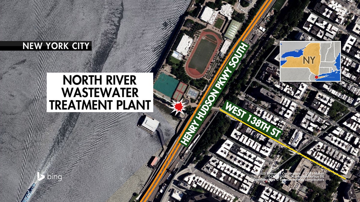 Map of explosion area