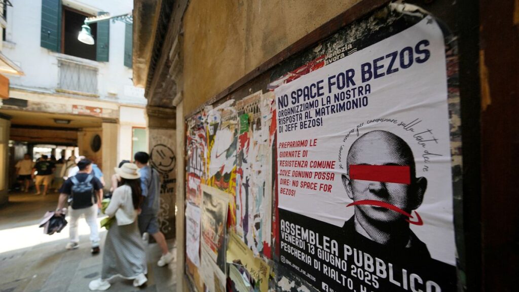 'We don't need Bezos': Venetians plan to protest billionaire's wedding