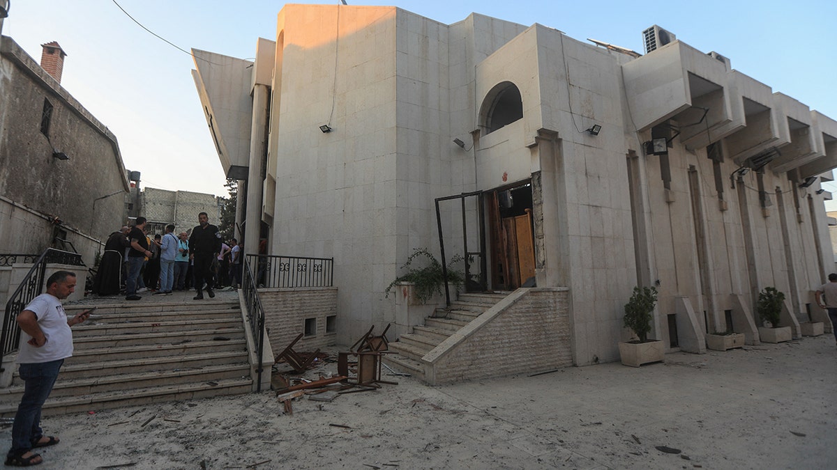 Streetview of explosion damage.