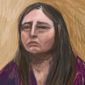 A court sketch of Erin Patterson during her trial.