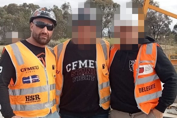 Jonny Walker during his time as a CFMEU health and safety representative.