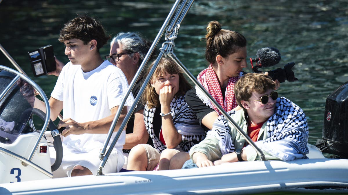 Greta Thunberg aboard the Italy Freedom Flotilla