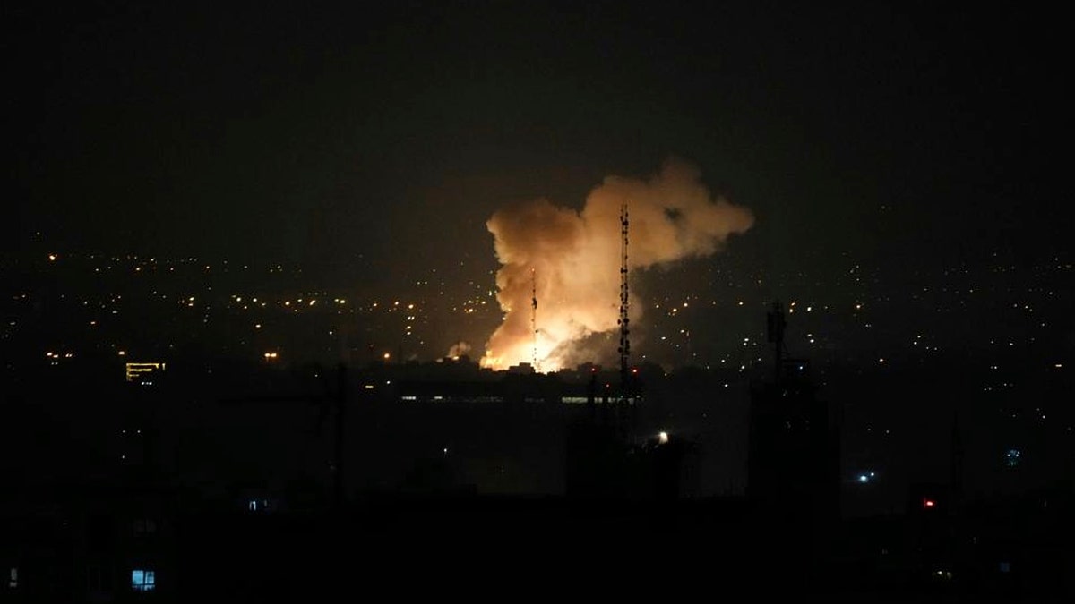 Smoke rises after an explosion in Tehran, Iran, Friday, June 13, 2025. Israel attacked Iran's capital early Friday, with explosions booming across Tehran.