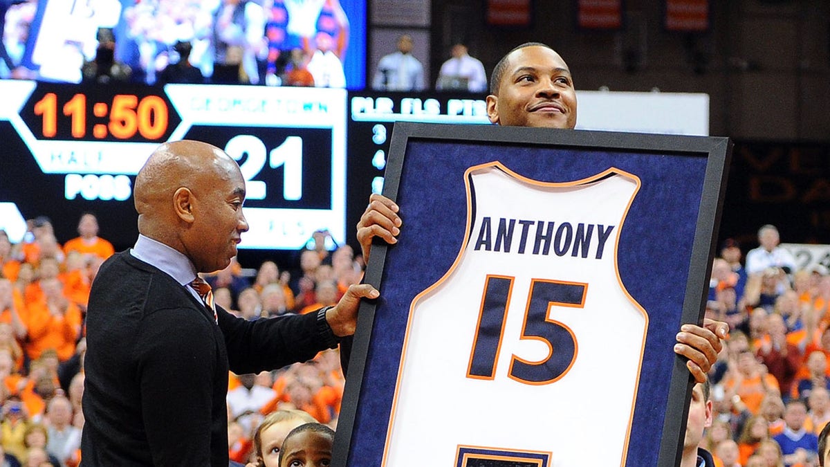 Carmelo Anthony jersey retirement