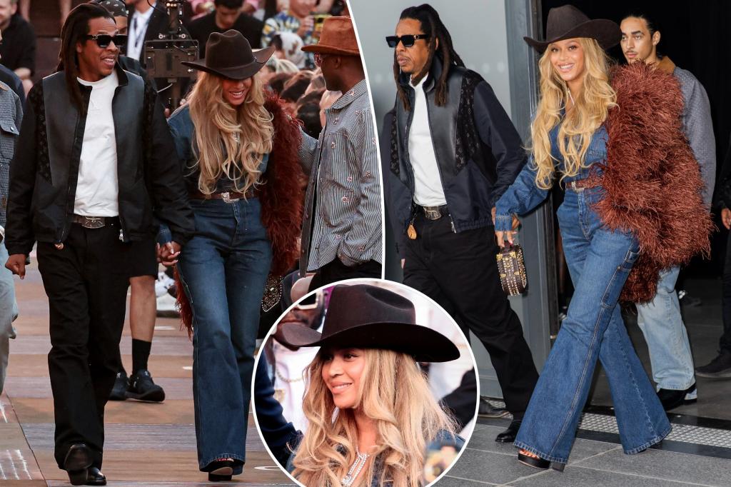 Beyoncé and Jay-Z steal the spotlight at Louis Vuitton’s Paris Fashion Week show: ‘Queen Bey effect’