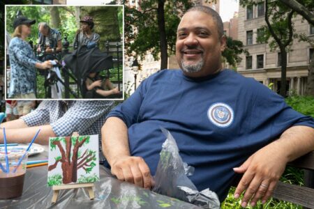 Exclusive | ‘Sketchy’ DA: Bragg paints tree, as junkies get free needles and nod off in NYC’s famed Washington Square Park
