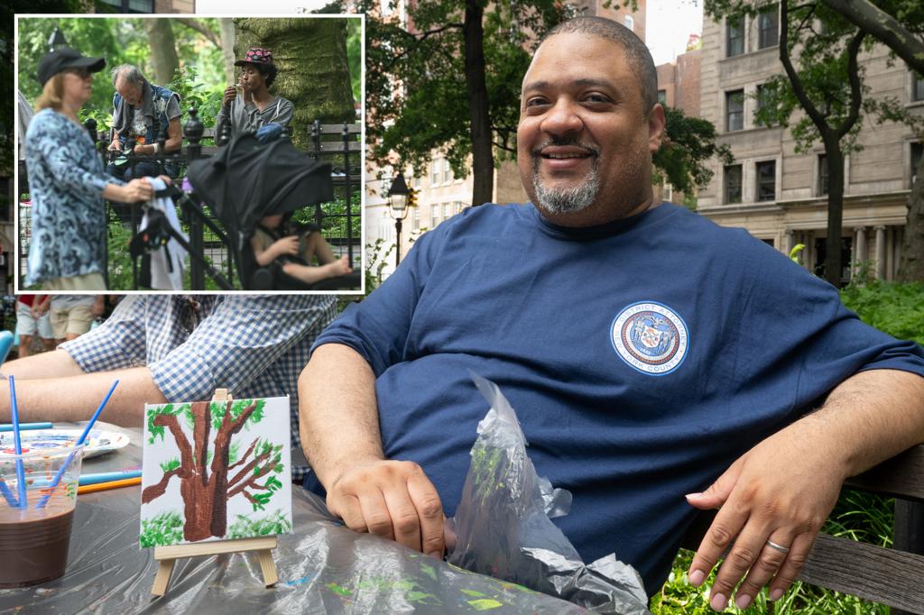 Exclusive | ‘Sketchy’ DA: Bragg paints tree, as junkies get free needles and nod off in NYC’s famed Washington Square Park