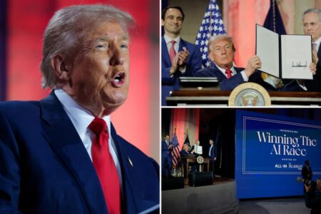 Trump targets ‘woke AI’ in series of executive orders on artificial intelligence