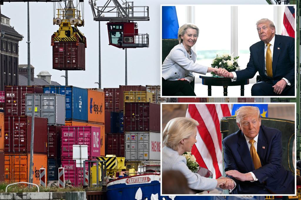 Trump strikes ‘biggest deal ever made’ with EU: Europeans will pay $1.6T, accept 15% tariffs after meeting with prez