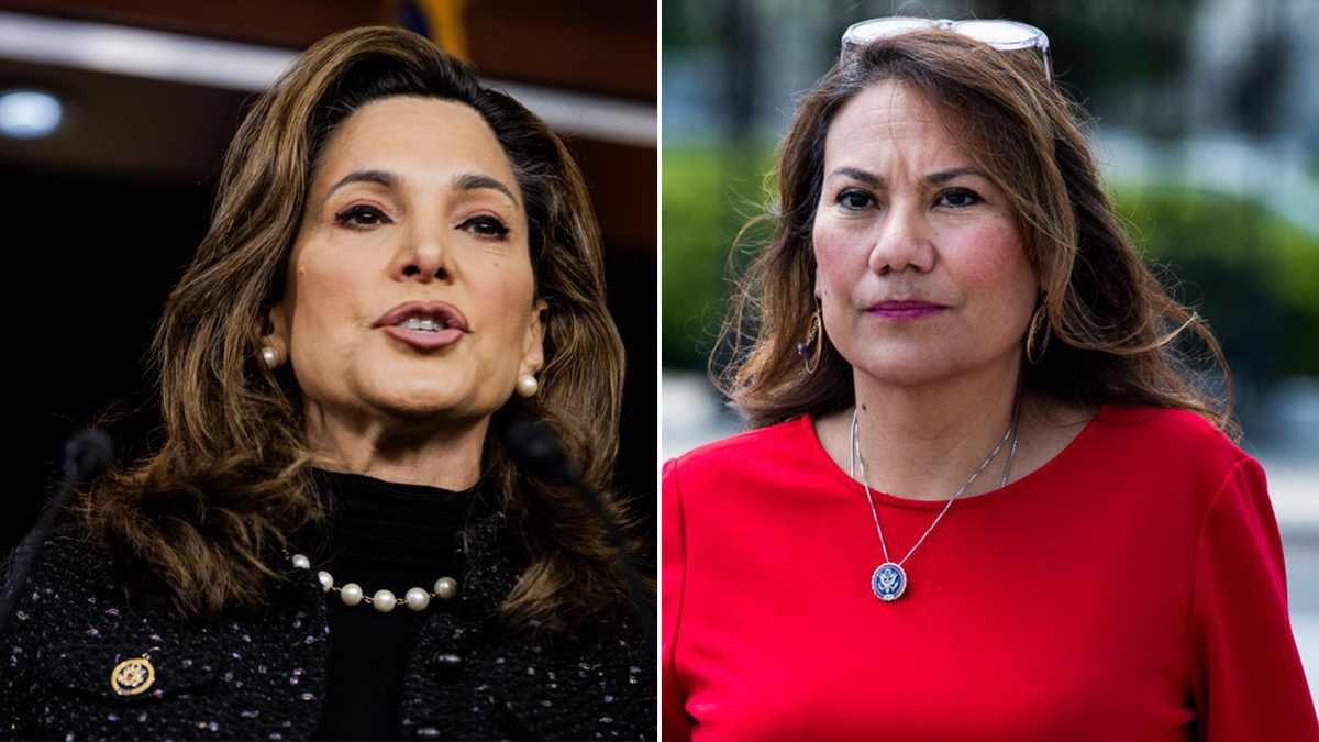Reps. Maria Elvira Salazar, R-Fla., and Veronica Escobar, D-Texas