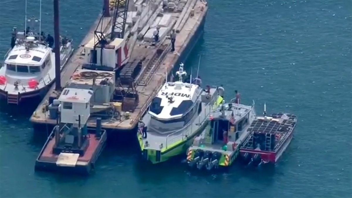 Miami Beach boating accident aerial