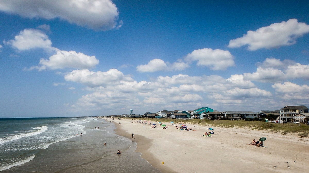 scenic views at oak island beach north carolina