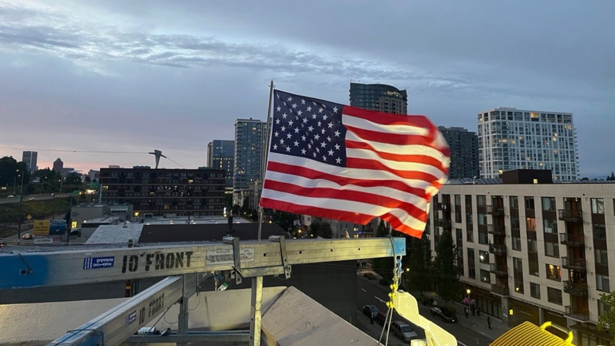 DHS announced a new American flag was added to its Portland ICE facility after protesters burned others.