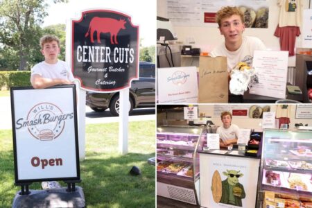 Long Island teen starts burger business where veterans eat for free, proceeds support military members: ‘Want to do the right thing’