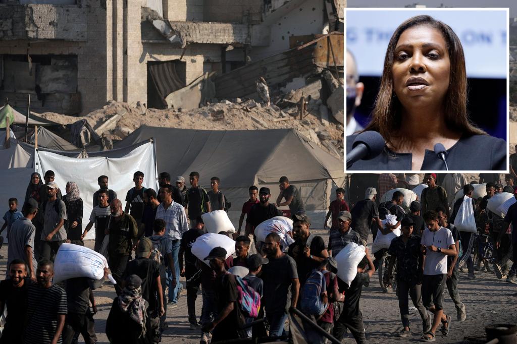 Exclusive | NY AG Letitia James condemns Gaza ‘humanitarian’ crisis— but fails to mention Hamas until Post calls