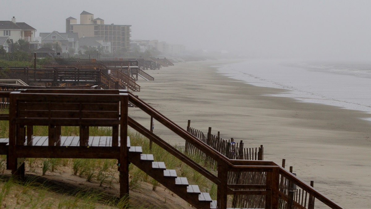 Deserted beach in South Carolina
