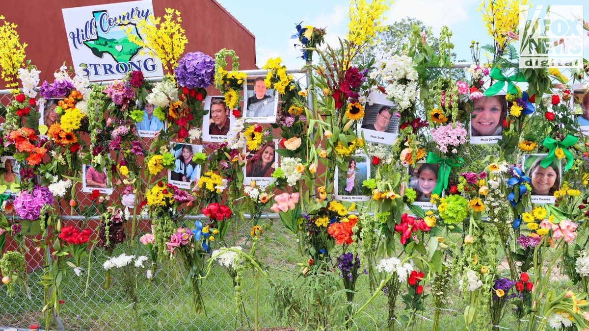 memorial wall in Kerrville, Texas.