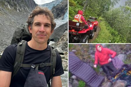 US journalist survived on own urine, popped blister to drink blood after falling down cliff on solo hike: ‘My left foot was just flopping around’