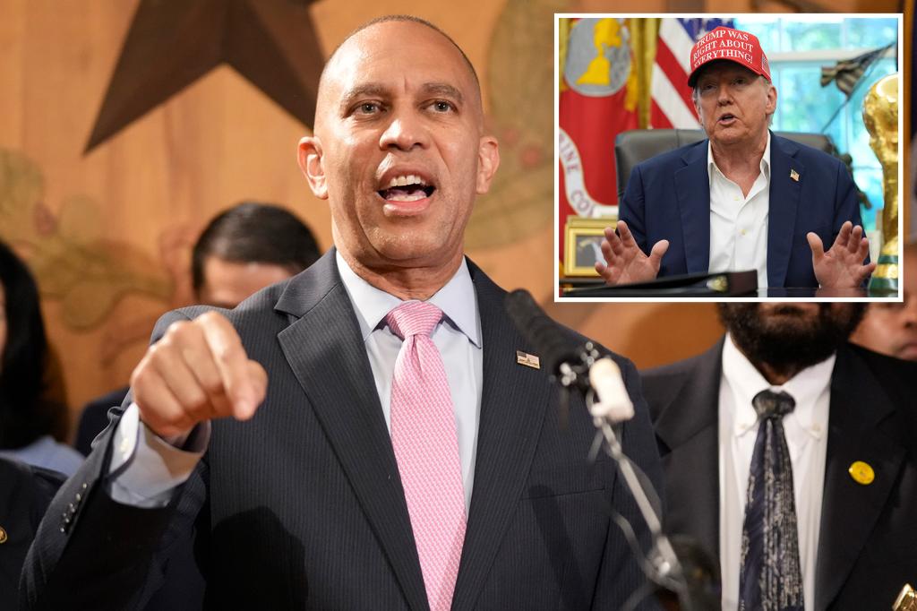 House Dem leader Jeffries accuses Trump of trying to ‘steal’ midterms with redistricting — but won’t say if NY will gerrymander, too