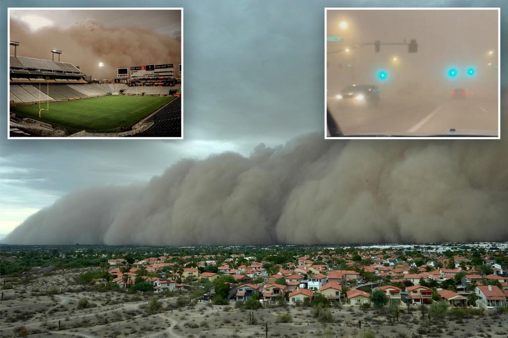 Towering dust storm rolling through Phoenix leaves thousands powerless, causes travel chaos