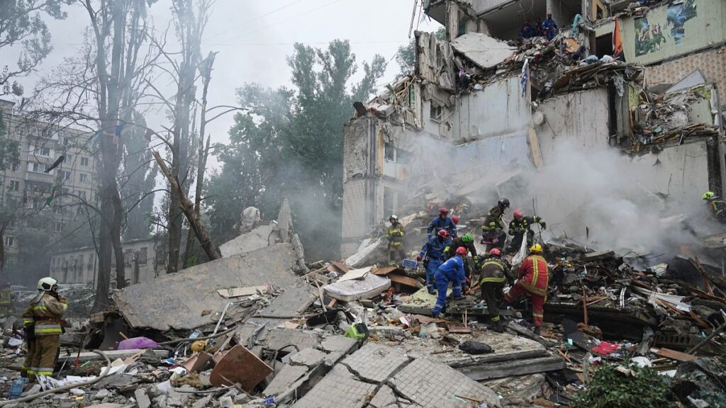 Death toll in 'vile' Russian missile strike on Kyiv rises to 31