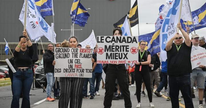 Air Canada cancels plans to resume flights Sunday as union defies back-to-work order