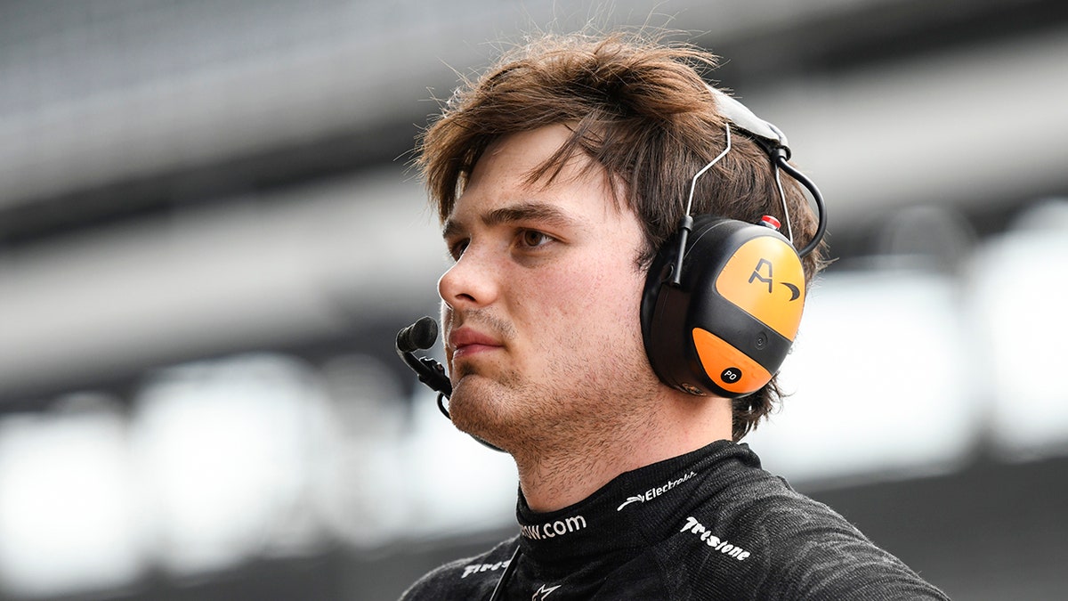 Pato O'Ward looks on course