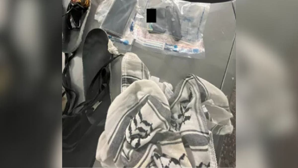 Keffiyeh and items seized after ICE assault, DHS says
