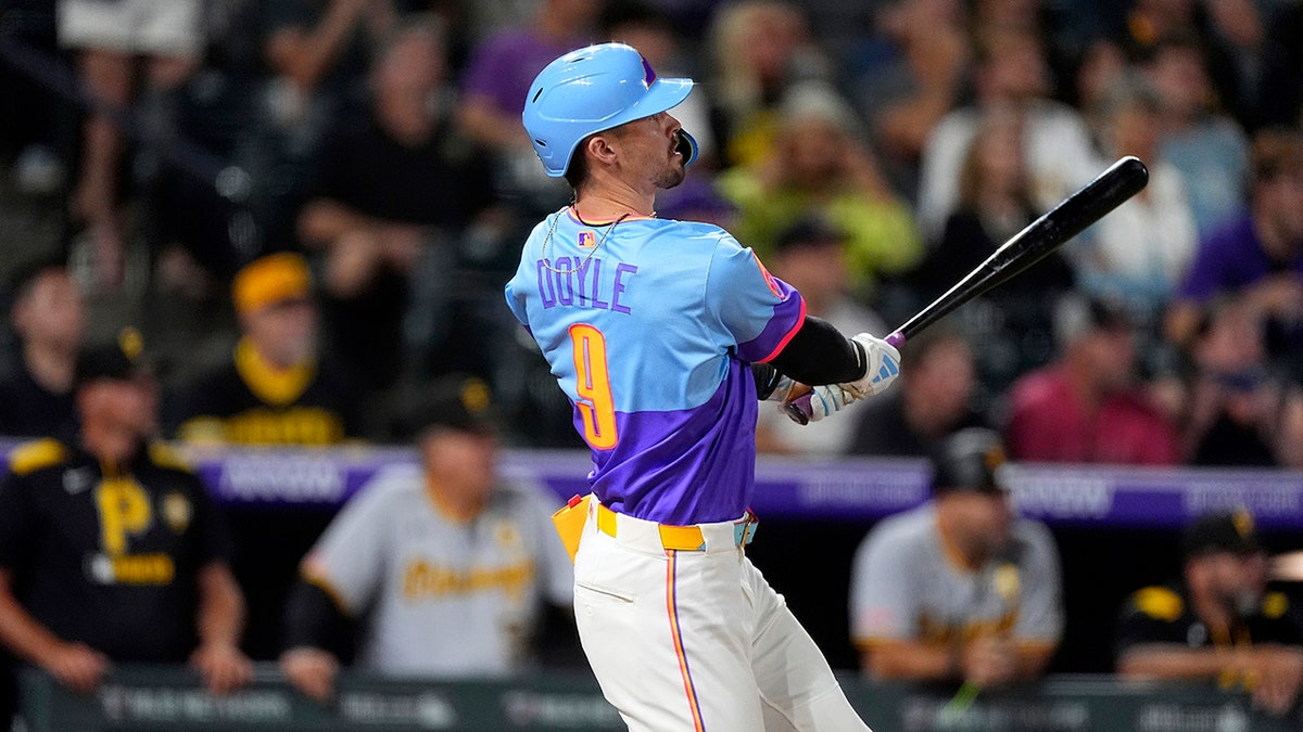 Brenton Doyle hits home run