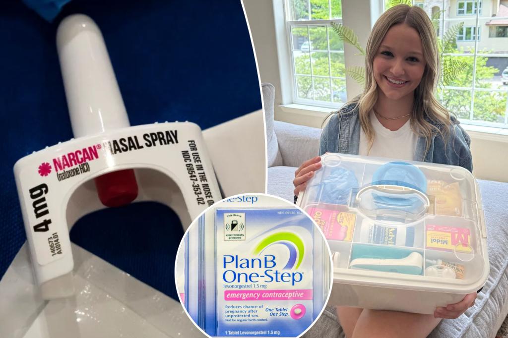 Exclusive | Narcan and condoms and Plan B, oh my! Parents pack survival kits for their college-bound kids — here’s how they’re preparing for the worst