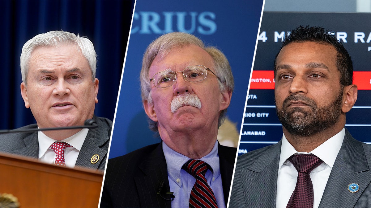 House Oversight Committee Chairman James Comer, John Bolton, FBI Director Kash Patel