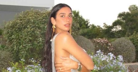 Dua Lipa Rocks Daring Cutout Chainmail Dress for 30th Birthday Celebrations